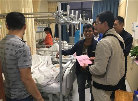 雪中送炭三九暖，愛心慰問家人情 記探望同事吳宇家人