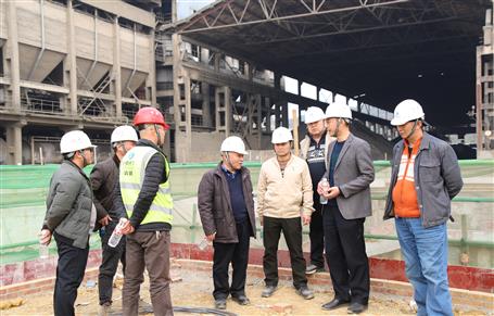 唐峰、何勇到魚峰水泥技改項(xiàng)目調(diào)研指導(dǎo)