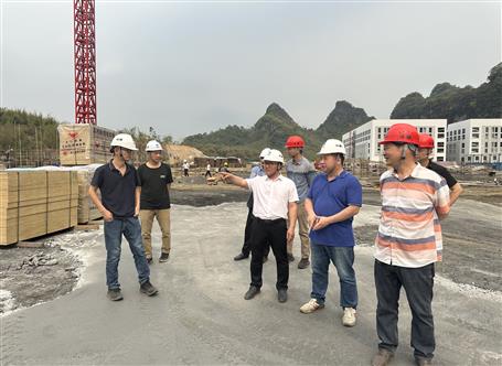 韋克雪到廣東公司項目調(diào)研指導工作