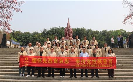 賡續(xù)紅色血脈 凝聚奮進(jìn)力量丨南寧區(qū)域黨總支開展清明祭掃主題黨日活動